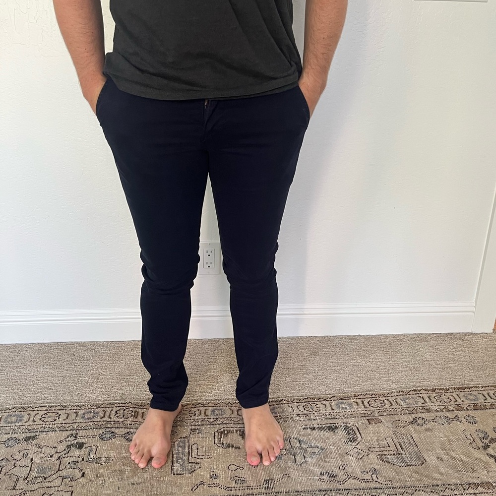 AG Men’s Jeans - the Jamison navy skinny chinos - 28R
